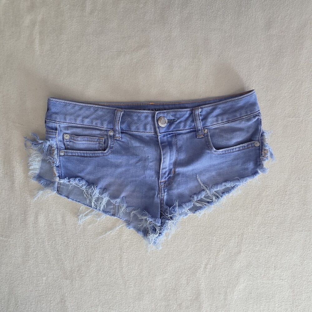 American Eagle Shortie  Super Stretch Culotte Blue Sz 10